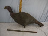 Sport Plasi hen Turkey decoy with stake, Carry Lite, made in Italy