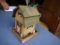 Wood bird house feeder