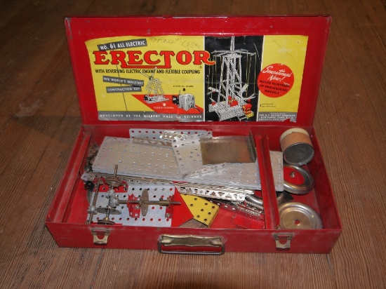 No. 6-1/2 All Electric Erector Set, looks nearly complete, no instructions