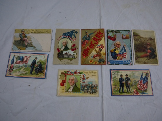 8 good & patriotic postcards