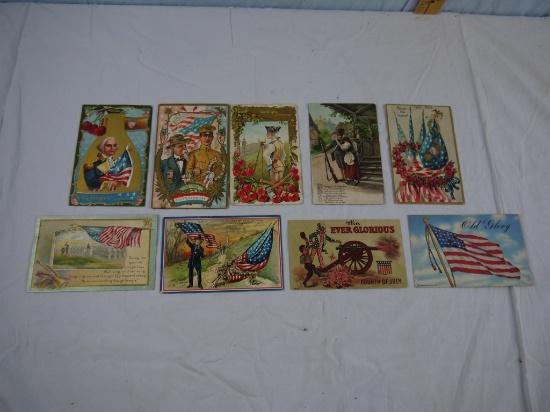 9 good & patriotic postcards