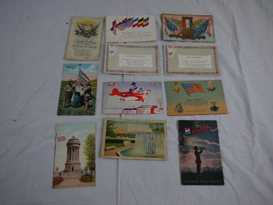 10 patriotic postcards