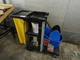 JANITOR CART W/MOP BUCKET
