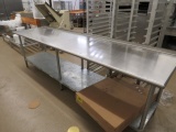 10FT STAINLESS STEEL TABLE