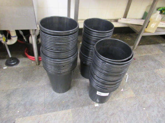 PLASTIC FLORAL BUCKETS - ONE LOT