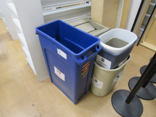 MISC TRASH CANS - ONE LOT