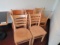 WOOD CAFE CHAIRS