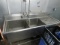 76-INCH 2-COMPARTMENT SINK W/RH DRAIN BOARD