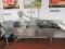 124-INCH 3-COMPARTMENT SINK WITH DRAIN BOARDS