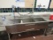 124-INCH 3-COMPARTMENT SINK WITH DRAIN BOARDS