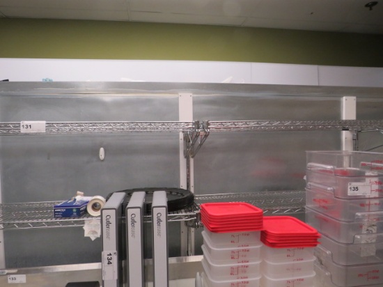 4FT CHROME WALL SHELVES