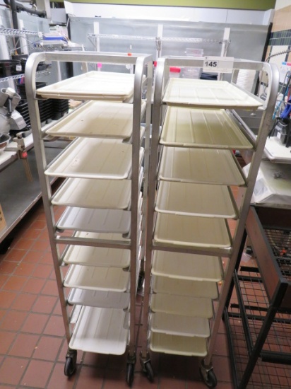 ALUMINUM PLATTER RACK WITH TRAYS