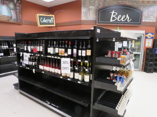MADIX GONDOLA SHELVING 72IN TALL 18/20 - 8FT W/4FT END CAPS - SOLD BY THE FOOT