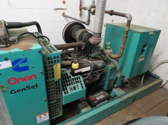 ONAN 80KW GENERATOR WITH TRANSFER SWITCH - NAT GAS