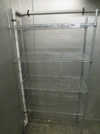 16X36 CHROME STORAGE RACK