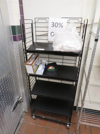 24-INCH BLACK DISPLAY RACK