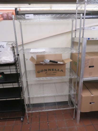 16X36 CHROME STORAGE RACK