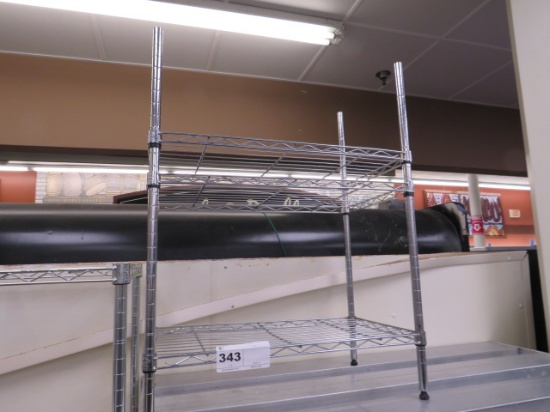 13X23 CHROME STORAGE RACK