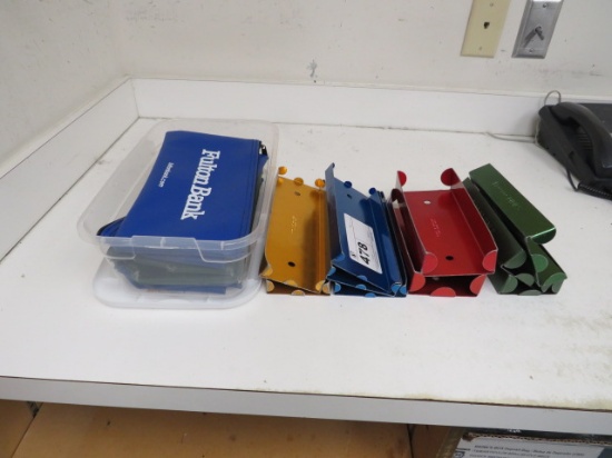 COIN TRAYS, MONEY BAGS