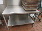4FT STAINLESS STEEL TABLE 30IN DEEP