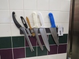KNIFE RACK W/KNIVES