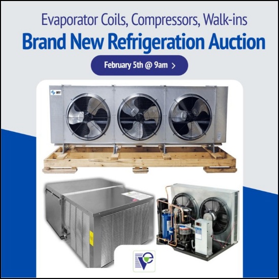 NEW REFRIGERATION EVAPORATORS COMPRESSORS WALK-INS