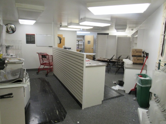 PHARMACY COUNTERS, SHELVING - ONE LOT