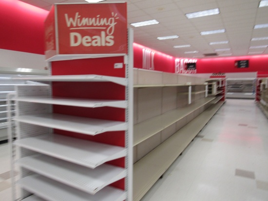 MADIX GONDOLA SHELVING 72IN TALL 20/22 - 48FT W/4FT END CAP - SOLD BY THE FOOT