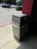 BROWN OUTDOOR TRASH CANS