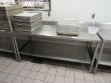 6FT STAINLESS STEEL TABLE - 30IN DEEP