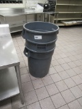32-GALLON GRAY TRASH CANS
