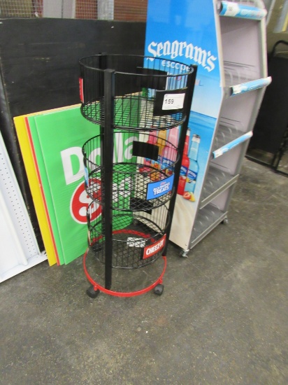 ROUND BLACK DISPLAY RACK
