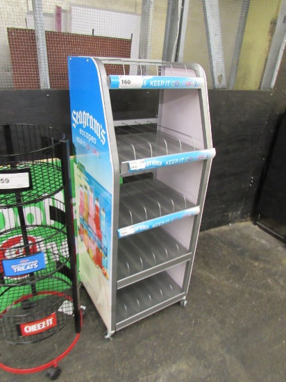 20-INCH SILVER DISPLAY RACK