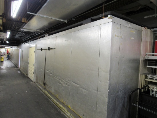 21X29X8 WALK-IN MEAT COOLER/21X48 PREP/10X16 FREEZER/7X10FREEZER/7X10COOLER COMBO NO COMPRESSORS