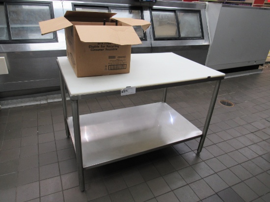 4FT POLYTOP TABLE - 30IN DEEP
