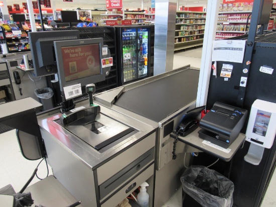 2019 MAGELLAN 9806 SCANNER/SCALES WITH MONITOR/PRINTER/REGISTER - NO HARD DRIVES - SOLD BY THE LANE