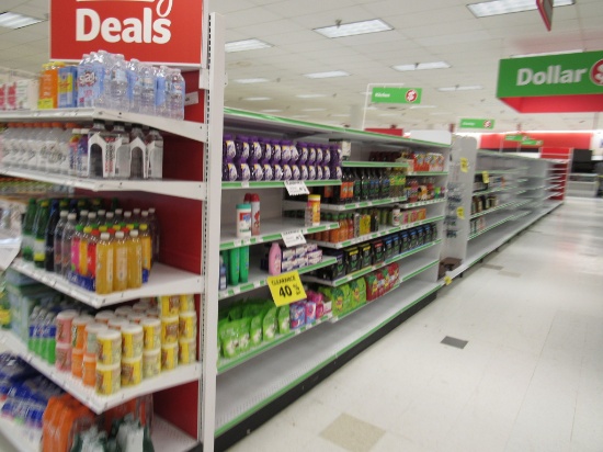 2020 MADIX GONDOLA SHELVING 72IN TALL 20/22 - 68FT W/4FT END CAPS- SOLD BY THE FOOT