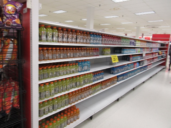 2020 MADIX GONDOLA SHELVING 72IN TALL 20/22 - 32FT W/4FT END CAP- SOLD BY THE FOOT
