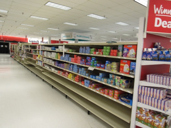 MADIX GONDOLA SHELVING 72IN TALL 22/22 - 68FT W/4FT END CAP - SOLD BY THE FOOT