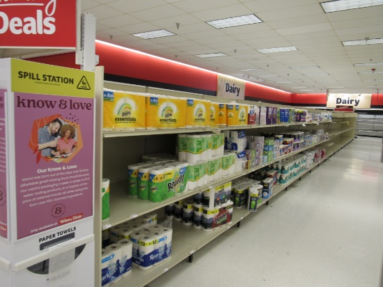 MADIX GONDOLA SHELVING 72IN TALL 20/22, 32/32 - 68FT W/4FT END CAP - SOLD BY THE FOOT