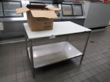 4FT POLYTOP TABLE - 30IN DEEP