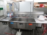 101-INCH 3-COMPARTMENT SINK