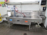 103-INCH 3-COMPARTMENT SINK W/HAND SINK