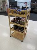 24-INCH 4-SHELF WOOD DISPLAY