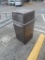 BROWN OUTDOOR TRASH CANS