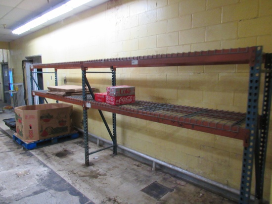 6FT TALL RACKING 28IN DEEP 8FT BEAMS - SOLD BY THE OPENING
