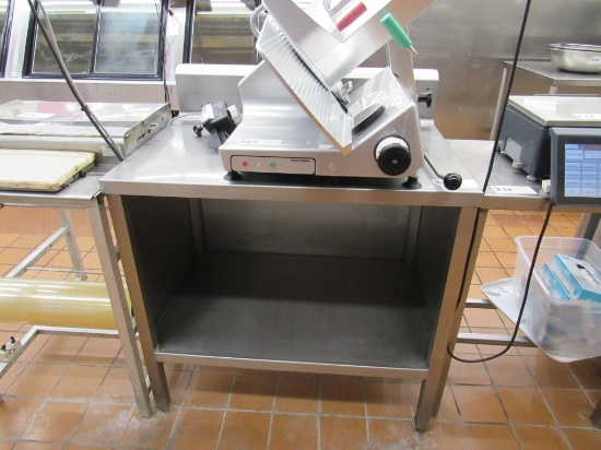 3FT STAINLESS STEEL TABLE - 24IN DEEP