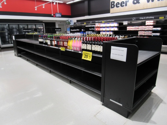 2022 MADIX GONDOLA SHELVING 48IN TALL 22/22 - 20FT W/4FT END CAPS - SOLD BY THE FOOT