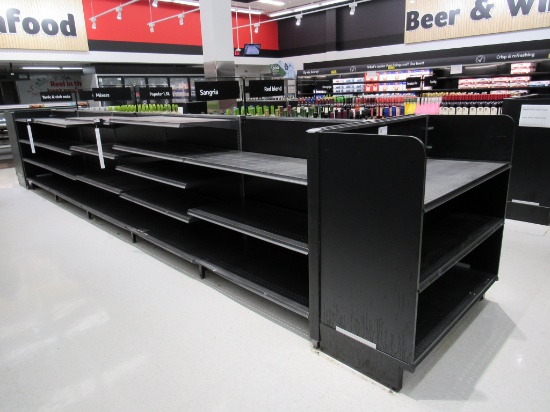 2022 MADIX GONDOLA SHELVING 48IN TALL 22/22 - 20FT W/4FT END CAPS - SOLD BY THE FOOT