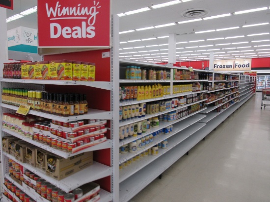 2022 MADIX GONDOLA SHELVING 72IN TALL 20/22 - 72FT W/4FT END CAPS - SOLD BY THE FOOT